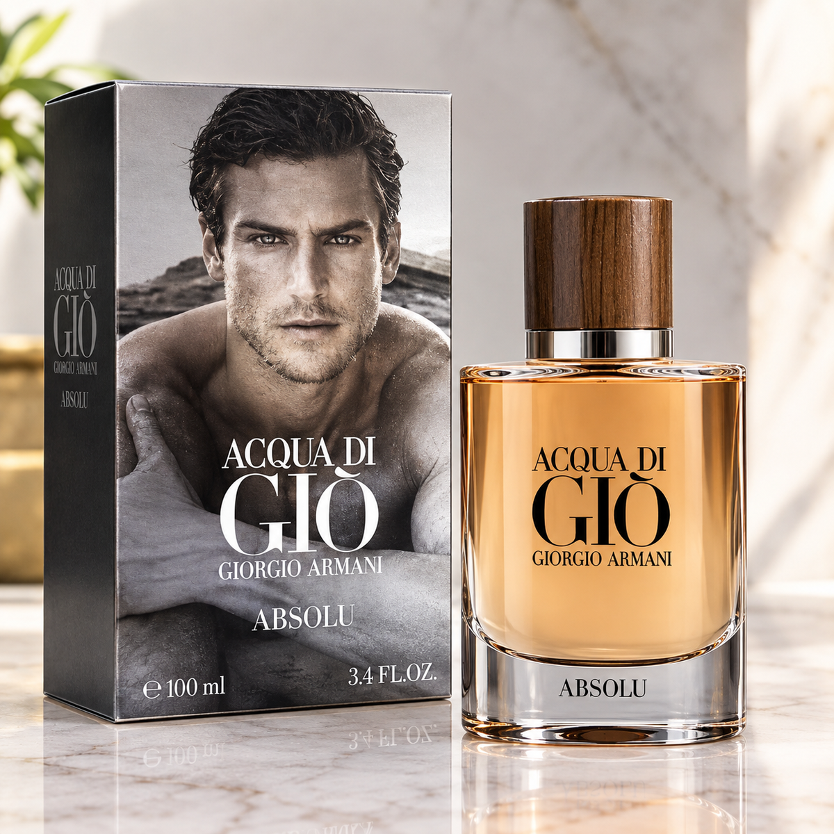 Giorgio Armani Acqua di Giò Absolu Eau de Parfum for Men 3.4 oz / 100 ml