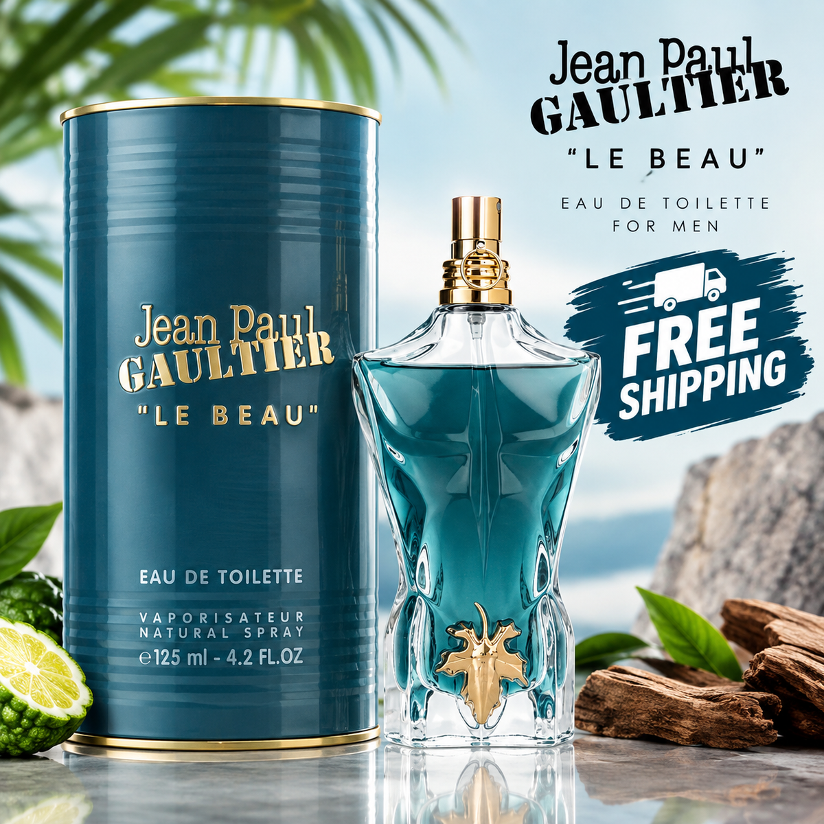 Jean Paul Gaultier Le Beau Eau de Toilette for Men 125ml / 4.2 fl oz