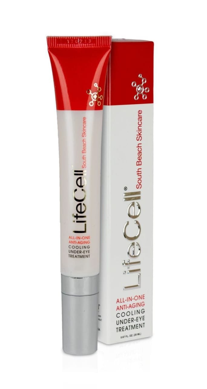 LifeCell South Beach Skincare All-In-One Anti-Aging Cooling Under-Eye Treatment 0.67 FL OZ / 20 mL