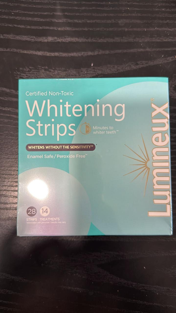 Lumineux Whitening Strips – 28 Strips / 14 Treatments – Peroxide Free, Enamel Safe