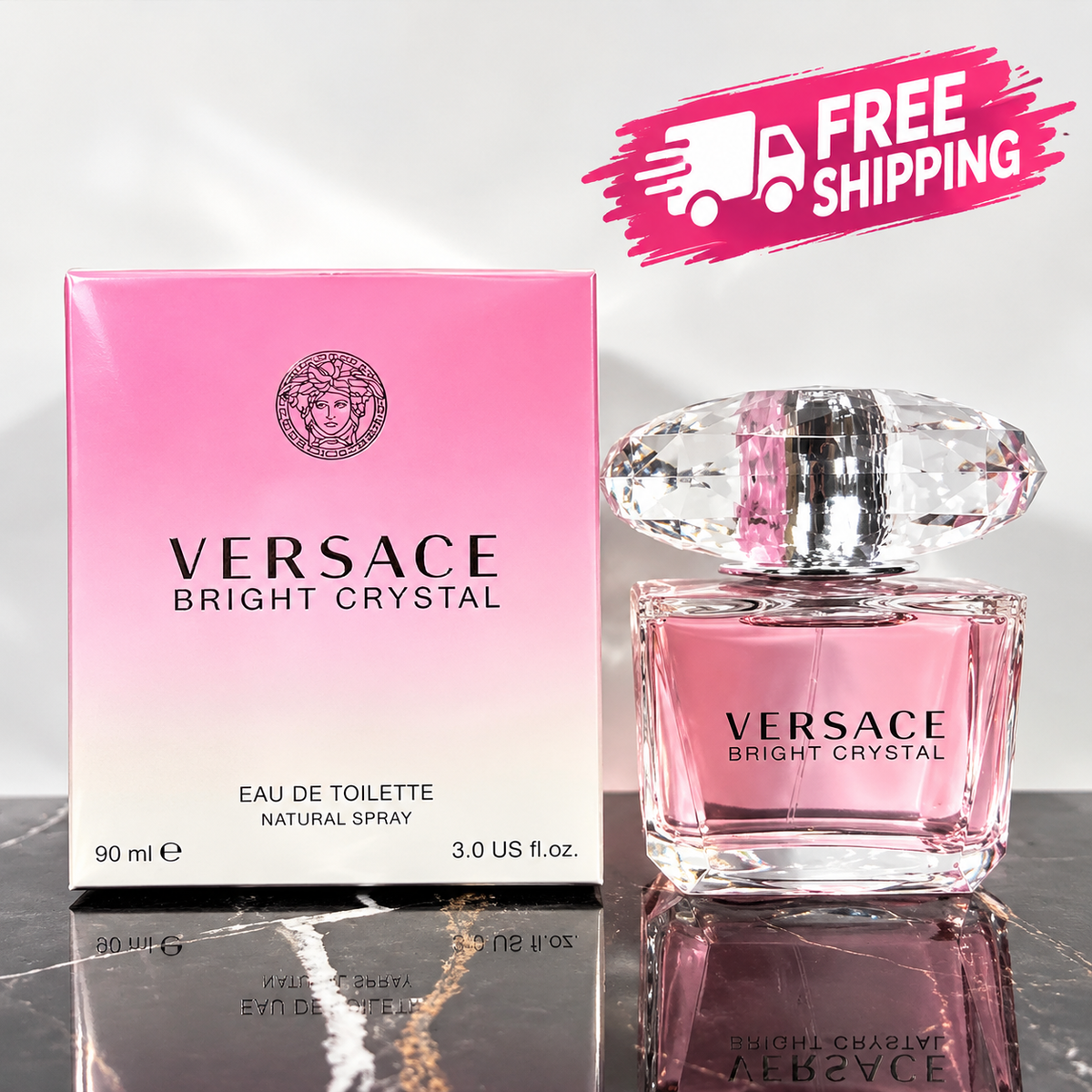 Versace Bright Crystal Eau de Toilette for Women – 90ml