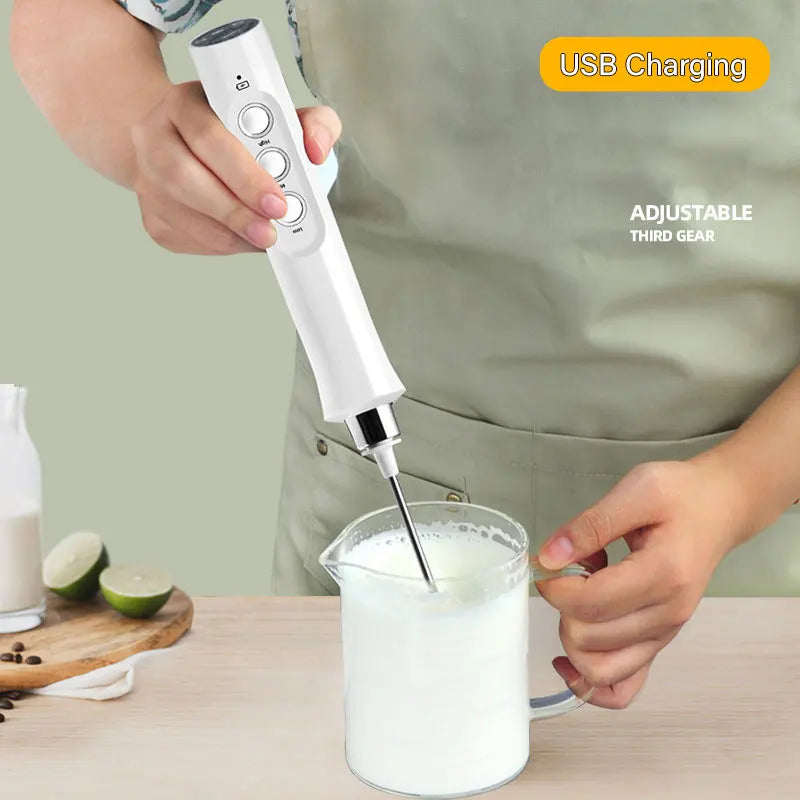 BrewCraft Pro frother with attachments