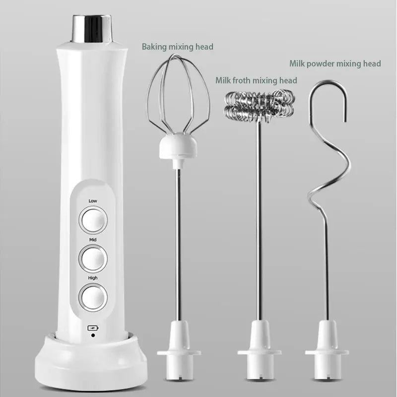 BrewCraft Pro milk frother in use