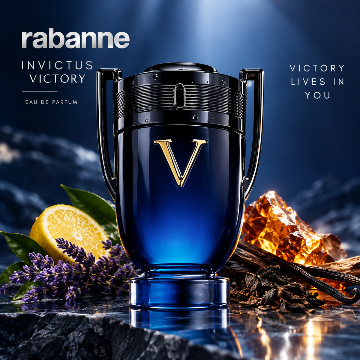Rabanne Invictus Victory Eau de Parfum for Men – Trophy Bottle