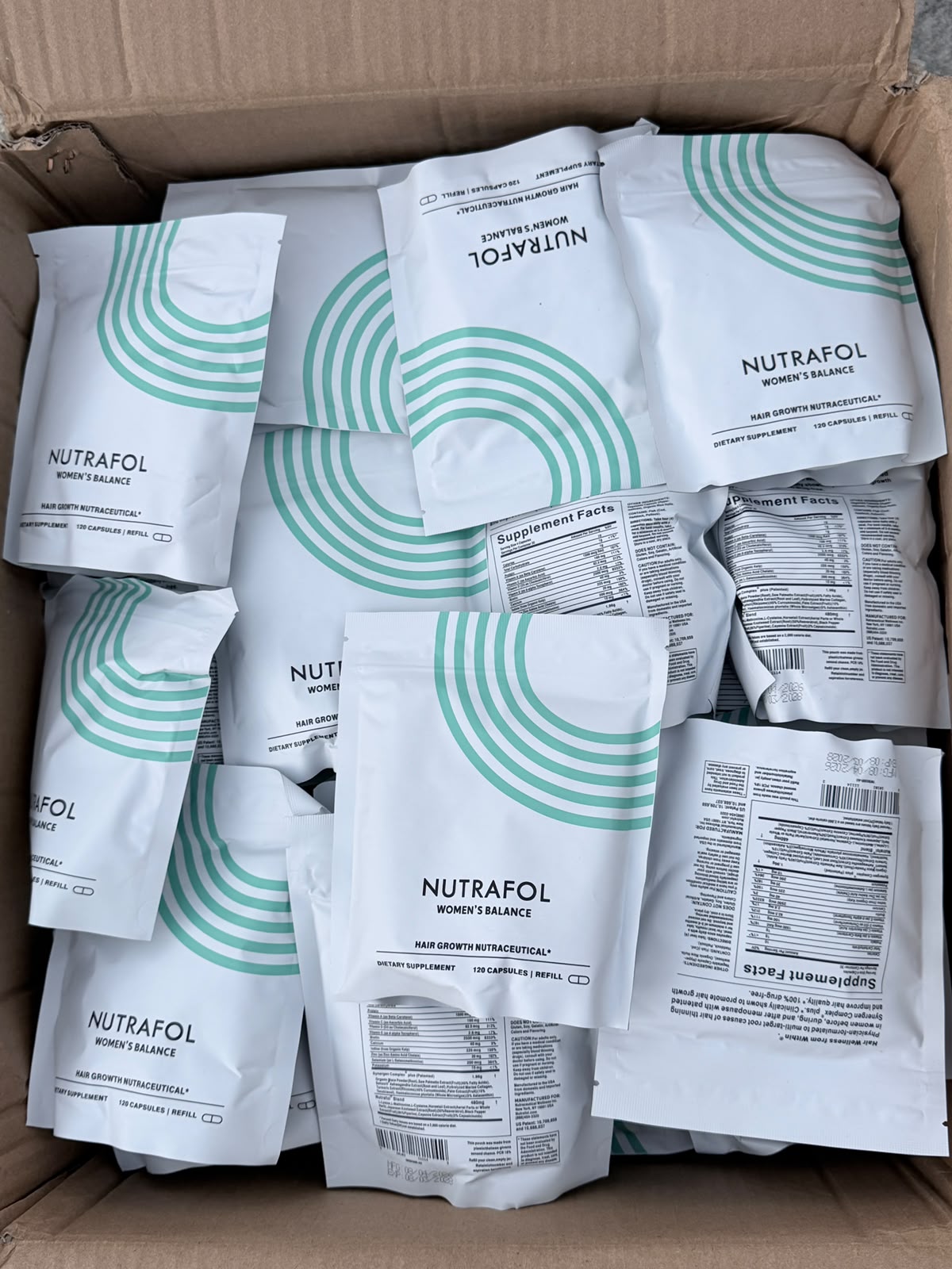 Nutrafol Women’s Balance 120 capsules dietary supplement refill pouch