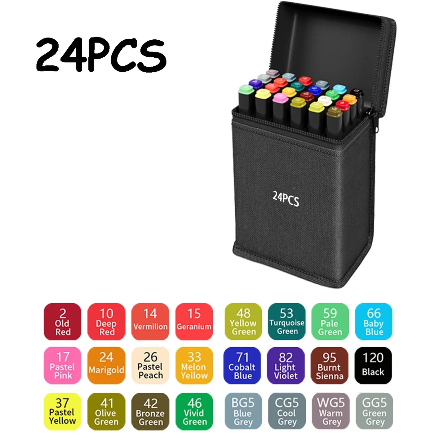 24 color marker set