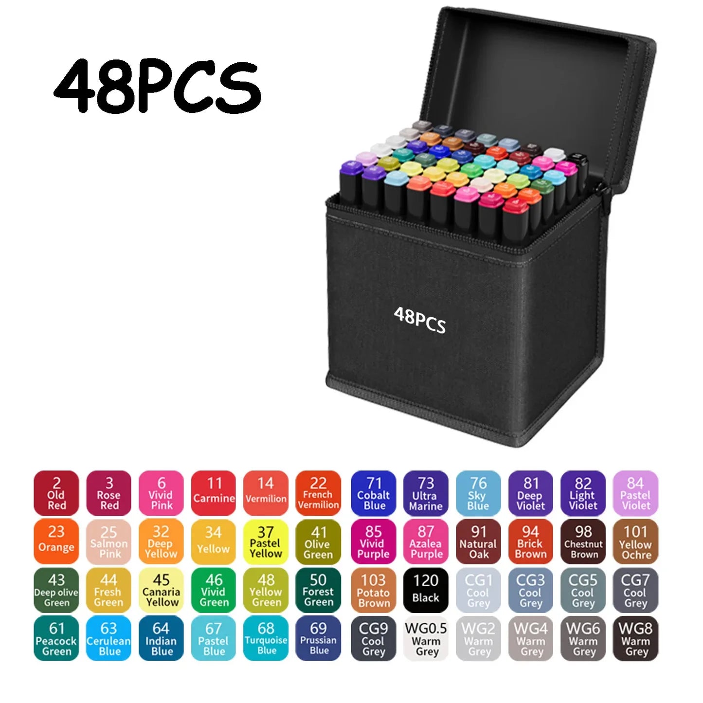 48 color marker set