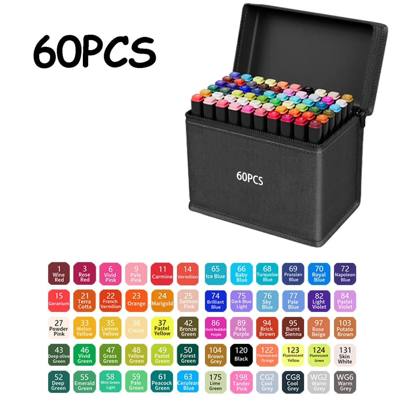 60 color marker set